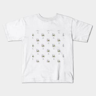 Pattern with line art style ice cream Kids T-Shirt